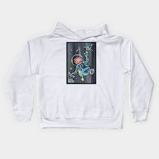 Space Ape Satellite Mechanic 026 Kids Hoodie